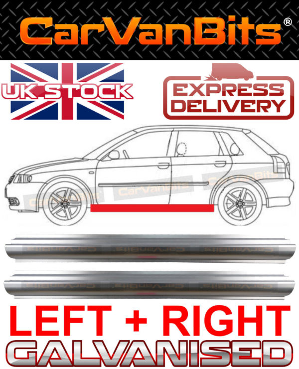 For Audi A3 8l 96 03 5 Door Sill Repair Body Rust Outer Panel Galvanised Pair 373982235240