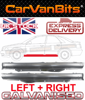 For Audi A4 B5 Saloon Avant 94 01 Full Sill Repair Body Rust Outer Panel Pair 375271886170