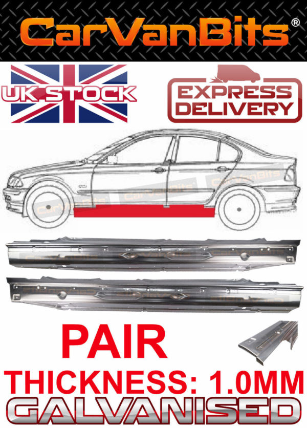 For Bmw 3 E46 98 05 Saloon Estate Full Sill Repair Body Outer Rust Panel Pair 373235685960