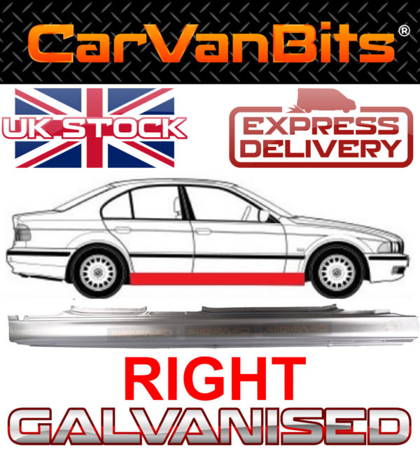 For Bmw 5 E39 96 04 Saloon Estate Full Sill Repair Panel Right Os Galvanised 373693102470