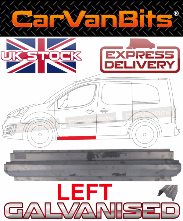 For Citroen Berlingo Partner 08 18 Under Front Door Sill Repair Panel Left 375190612080