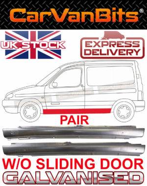 For Citroen Berlingo Peugeot Partner 96 08 Full Sill Repair Body Panel Pair 374949935340