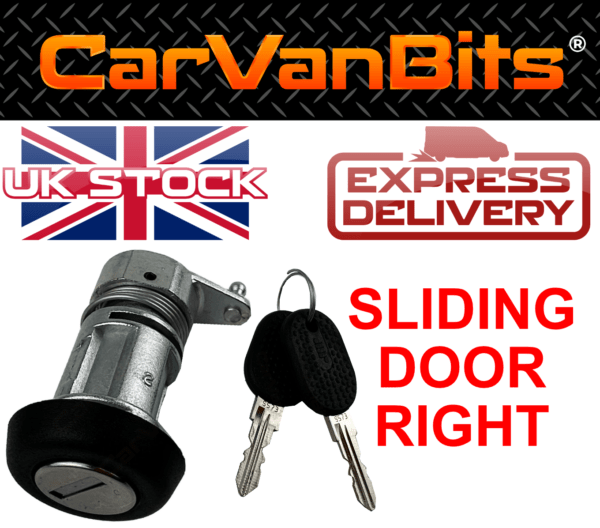 For Fiat Ducato 94 06 Side Sliding Door Right Lock Set Switch Barrel Key Keys 375667984870