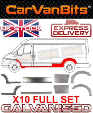 For Ford Transit Lwb 00 14 Mk6 Mk7 Rear Wheel Arch Side Door Repair Panel Set 374246637920