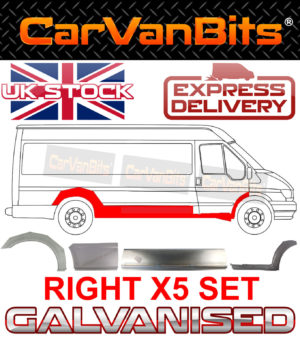 For Ford Transit Lwb 00 14 Mk6 Mk7 Rear Wheel Arch Side Door Repair Panel Set Os 374246652710