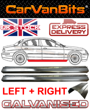 For Jaguar S Type 99 08 Sill Repair Body Rust Outer Lower Body Panel Pair 373102283700