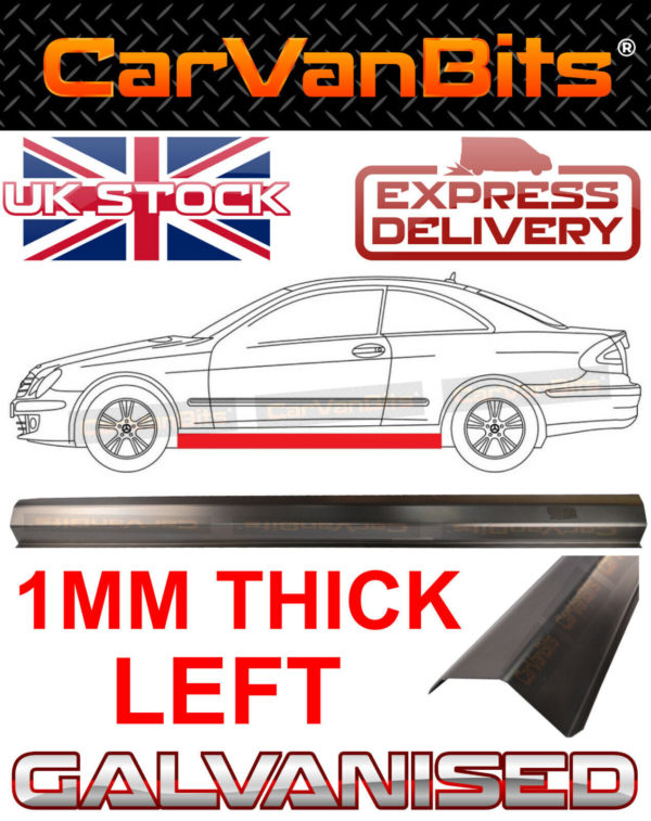 For Mercedes Clk W209 C209 02 10 Lower Sill Repair Body Rust Outer Panel 200cm L 373993559370