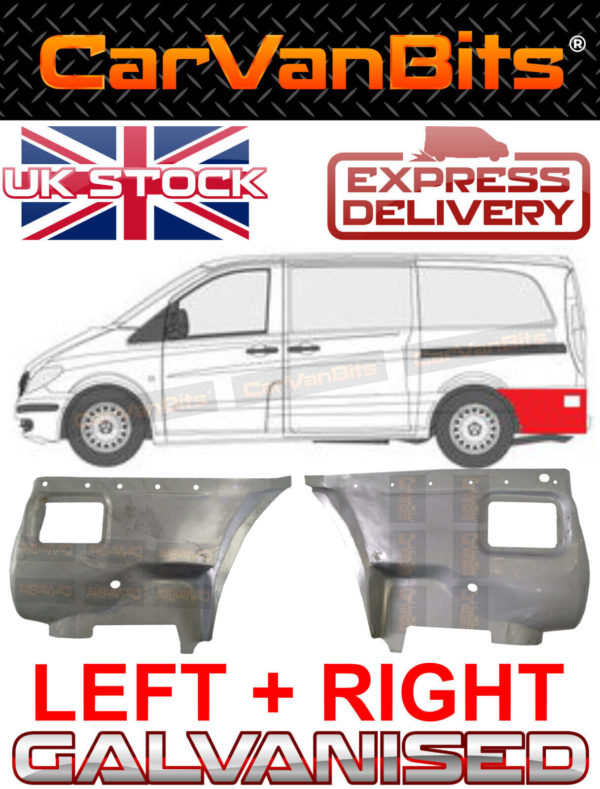 For Mercedes Vito Viano W639 03 10 Lwb Xlwb Behind Rear Wheel Arch Repair Panel 374403558810