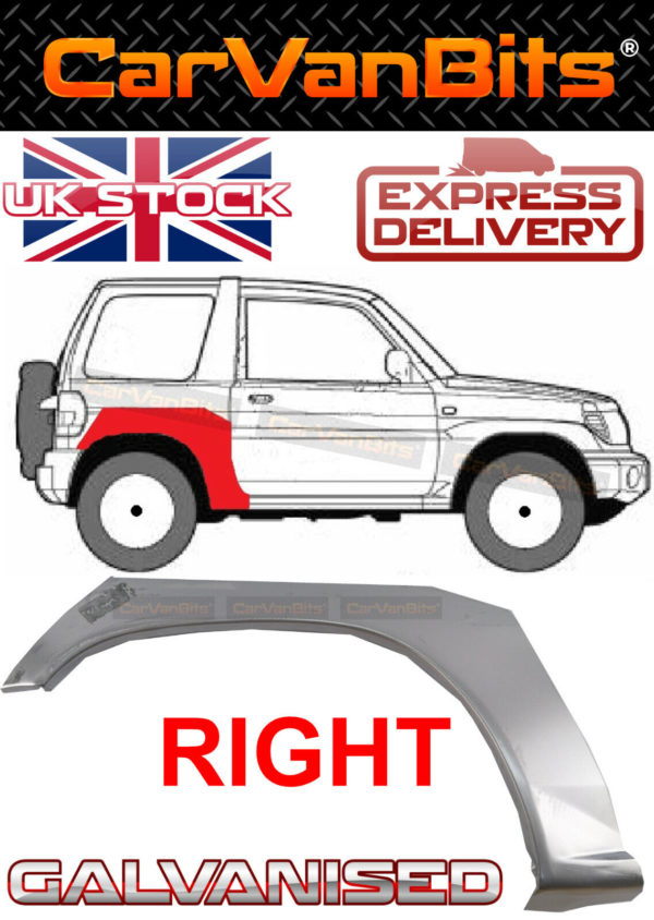 For Mitsubishi Pajero Pinin 98 07 3d Rear Wheel Arch Wing Repair Body Panel Righ 374259915750