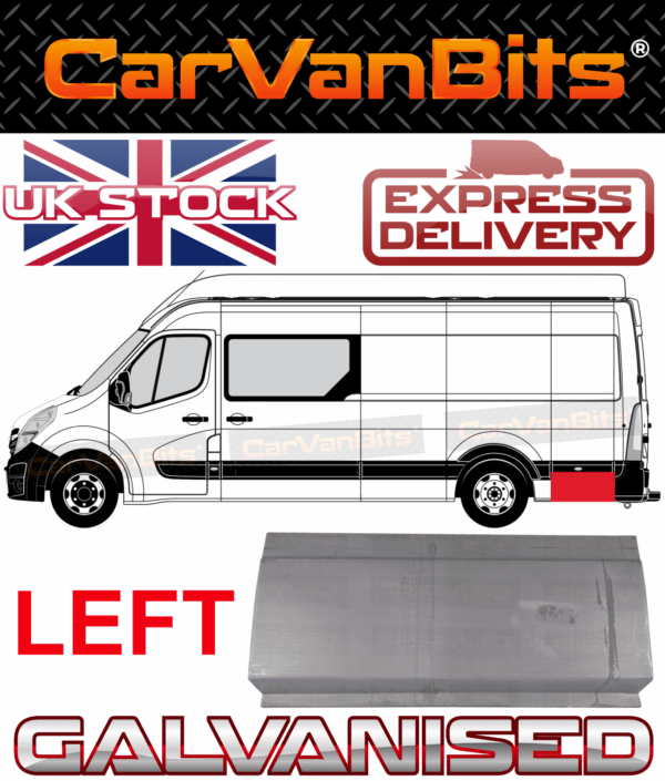 For Renault Master Movano Nv400 10 20 L4 Behind Rear Arch Wing Repair Panel Left 375169824310