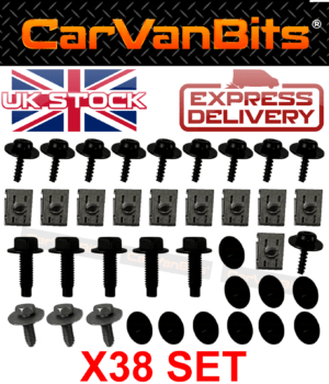 For Skoda Octavia 04 13 Undertray Under Engine Cover Clip Kit Fixing Clips Set 375683967400