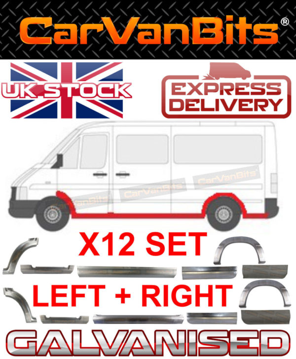 For Sprinter Or Vw Lt 95 06 Mwb Door Body Repair Sill Outer Panel Low Set Of 12 374406551020