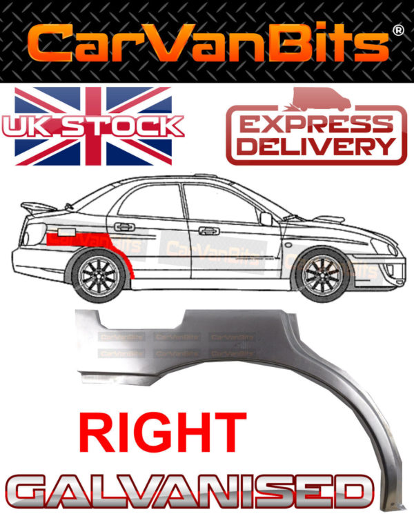 For Subaru Impreza Gd 01 07 Saloon Rear Wheel Arch Repair Body Rust Panel Rig 374191646550