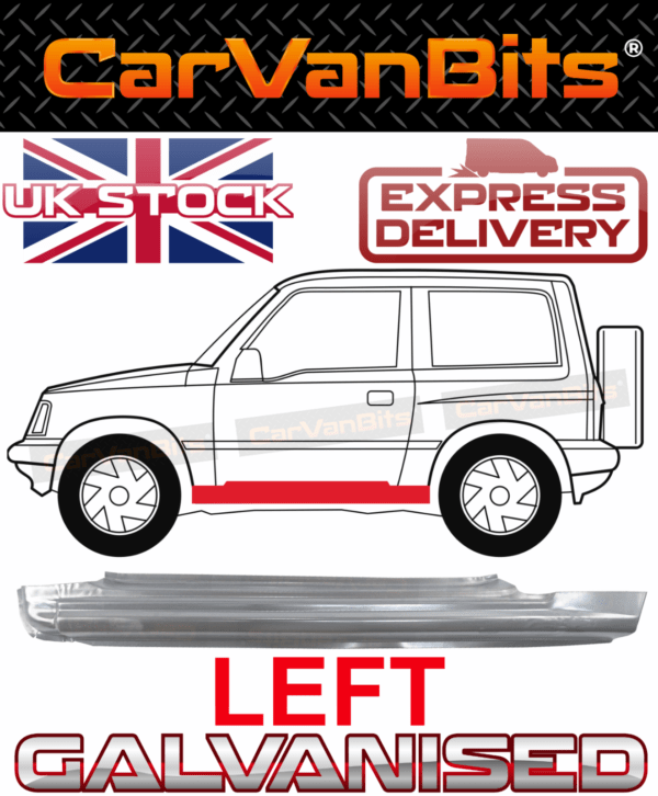 For Suzuki Vitara 3 Door 88 98 Full Sill Repair Body Rust Outer Panel Left 375293172050