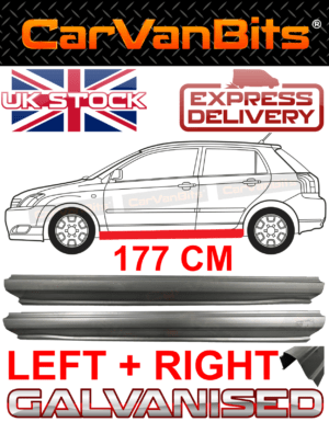 For Toyota Corolla E12 02 07 45 Door Sill Repair Body Rust Outer Panel Pair 375500318380