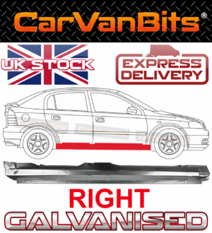 For Vauxhall Astra G 98 09 5 Door Full Sill Repair Body Rust Outer Panel Right 375332073300