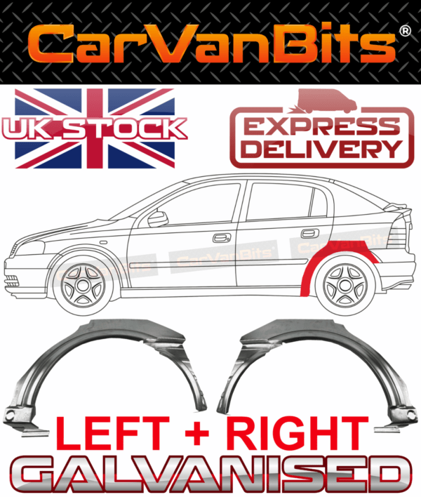 For Vauxhall Astra G 98 09 5 Door Rear Wheel Arch Repair Body Outer Panel Pair 375342035320