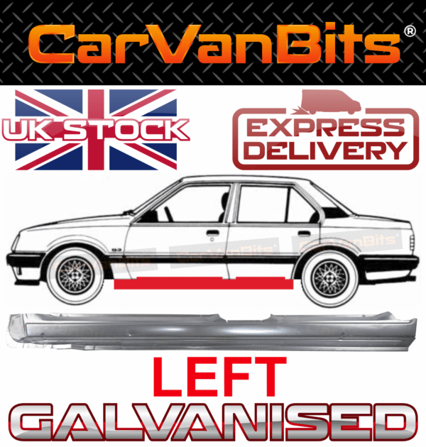 For Vauxhall Cavalier Opel Ascona C 81 88 Full Sill Repair Body Rust Panel Left 375292017270