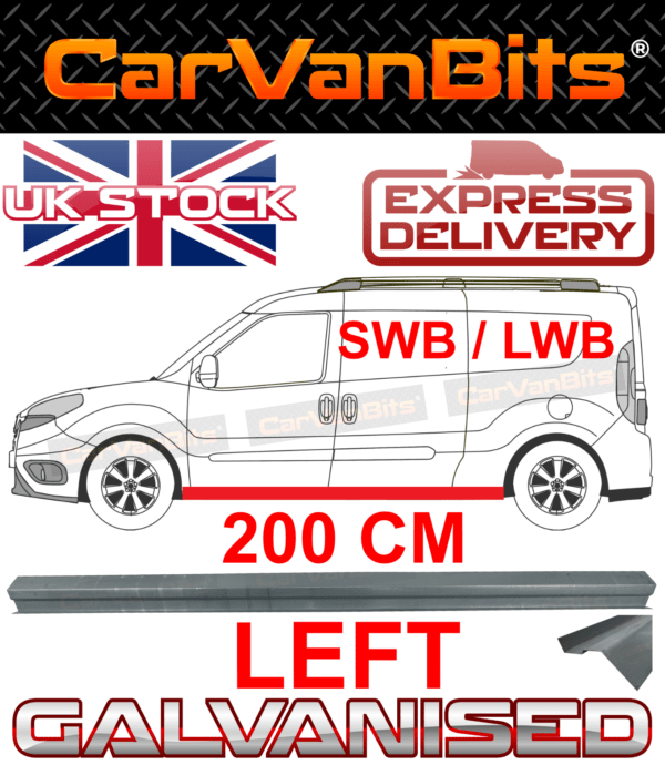 For Vauxhall Combo D Swb Lwb 2012 2018 Sill Repair Body Rust Outer Panel Left 375750541600