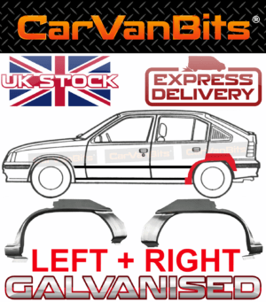 For Vauxhall Kadett E 84 93 4d 5d Saloon Rear Wheel Arch Repair Panel Pair 375336039190