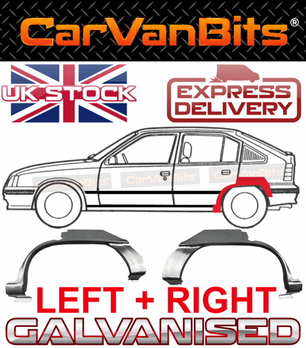 For Vauxhall Kadett E 84 93 4d 5d Saloon Rear Wheel Arch Repair Panel Pair 375336039190