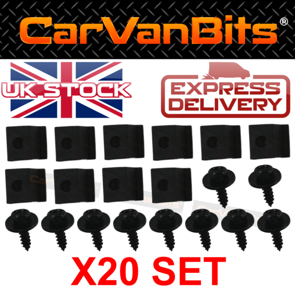 For Vauxhall Zafira A B 99 12 Undertray Under Engine Cover Clip Kit Fixing Clips 375525213670