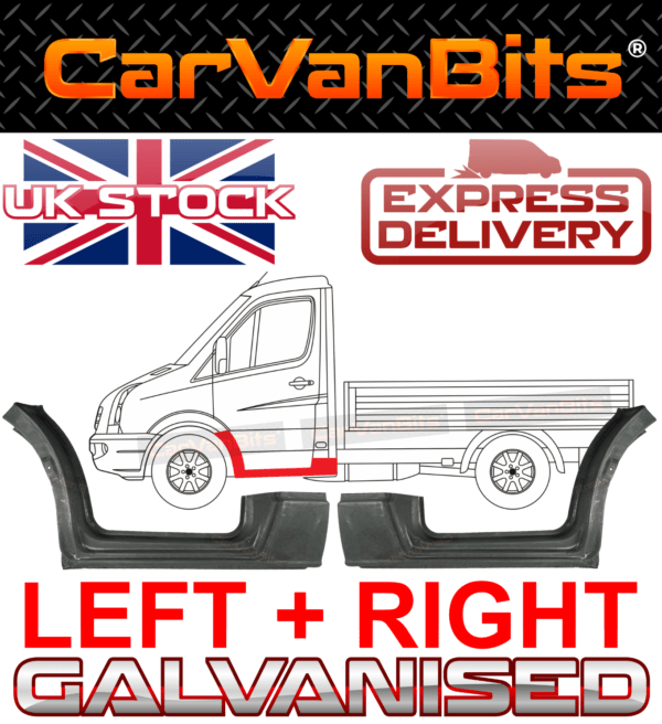 For Vw Crafter 2e 05 17 Dropside Under Front Door Sill 13 Arch Repair Panel X2 375688531380