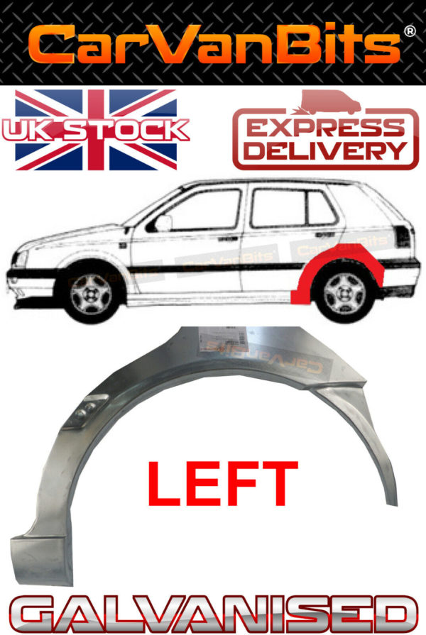 For Vw Golf 3 Mk3 Iii 45 Rear Wheel Arch Fender Repair Body Rust Outer Panel 374259915780