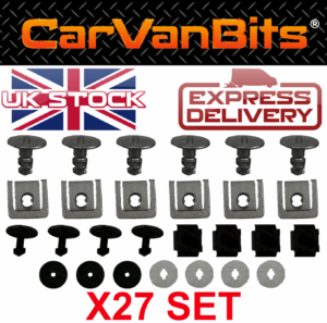 For Vw Passat B5 3b Petrol Undertray Under Engine Cover Clip Kit Fixing Clips 375430986850