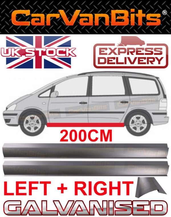 For Vw Sharan Seat Alhambra Ford Galaxy 95 10 Sill Repair Body Rust Panel Pair 374954295660