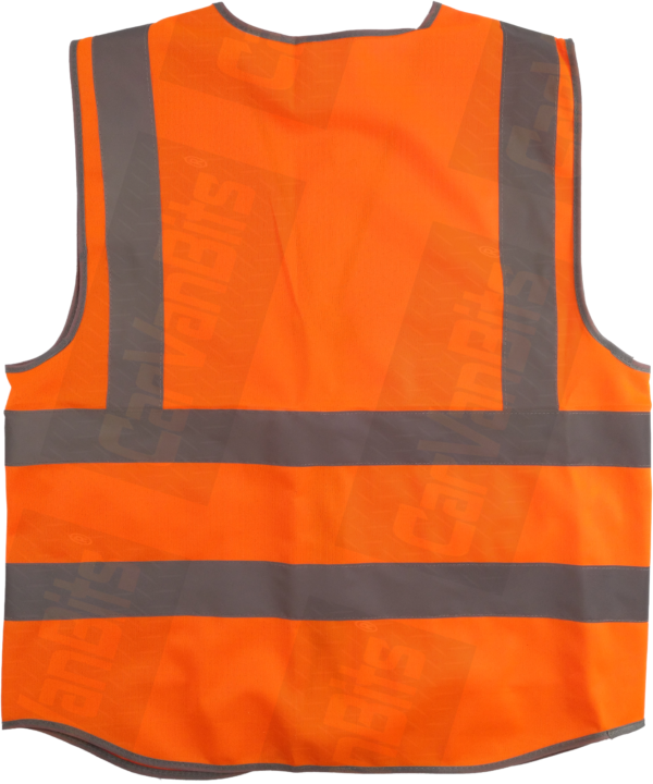 Hi Vis Viz Vest High Visibility Work Waistcoat With Id Pen Pockets Yellow Orange 374428262870 7