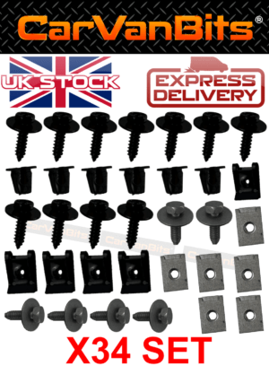 For Bmw 1 E81 E82 04 13 Undertray Under Engine Cover Clip Kit Fixing Clips Set 375684009661