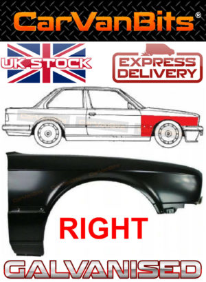 For Bmw 3 Series E30 82 94 New Front Wing Fender Repair Panel Right Galvanised 373247268401