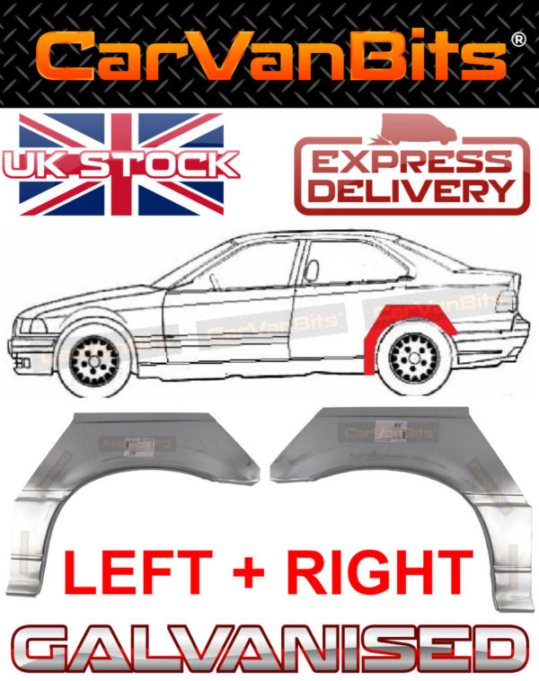 For Bmw E36 3 Coupe Cabrio 90 00 Rear Wheel Arch Fender Repair Body Rust Panel 373205059391