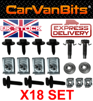 For Citroen Xantia X1 X2 93 1 Undertray Under Engine Cover Clip Kit Fixing Clips 375658895481