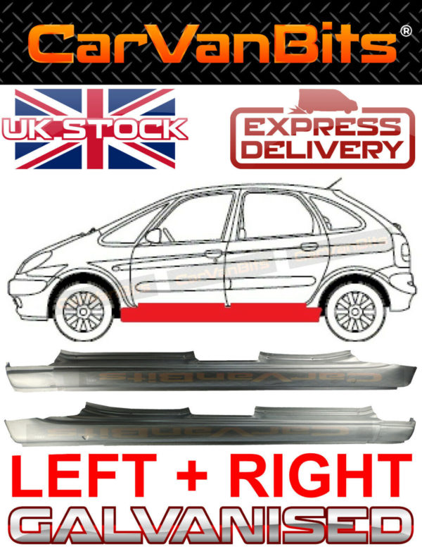 For Citroen Xsara Picasso 99 12 Full Sill Repair Body Rust Panel Outer Pair 373106338581