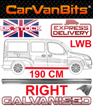 For Fiat Doblo Lwb 2001 2010 Sill Repair Body Rust Outer Panel 190 Cm Right 375631622221