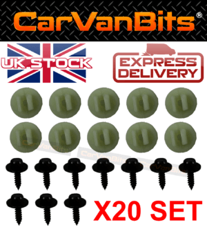 For Ford Mondeo 00 07 Undertray Under Engine Cover Clip Kit Fixing Clips 375525207311