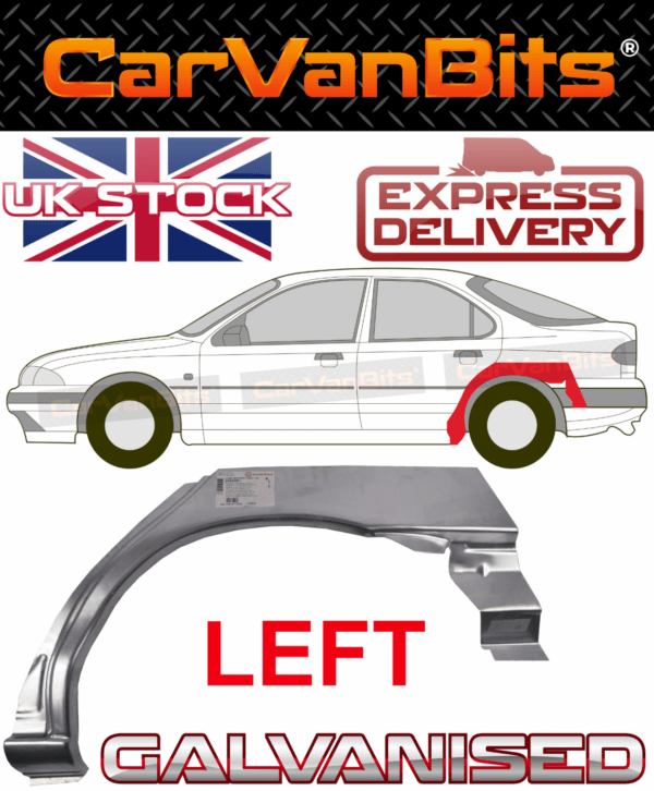 For Ford Mondeo Mk1 Mk2 93 00 Saloon Hatchback Rear Wheel Arch Repair Panel Left 375155666661