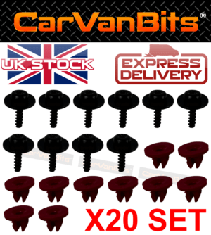 For Ford Tourneo Custom 13 24 Undertray Under Engine Cover Clip Kit Fixing Clips 375526317861