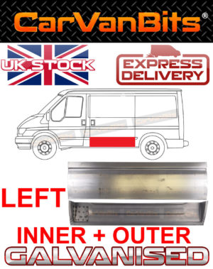 For Ford Transit Mk6 Mk7 00 13 Swb Sliding Door Inner Outer Repair Sill Panel X2 374451068131