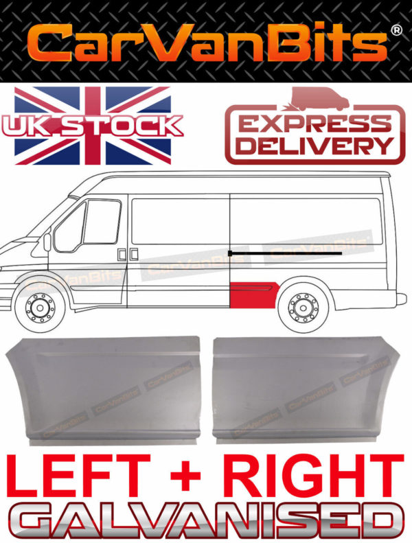 For Ford Transit Mk6 Mk7 00 14 Rear Wheel Arch Body Repair Rust Panel Sill Pair 373379874451