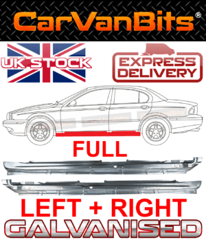 For Jaguar X Type 01 09 Full Sill Repair Body Rust Rocker Panel Left And Right 375733434511