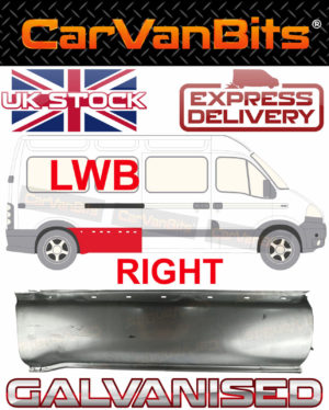 For Master Vauxhall Movano Interstar 98 10 Front Of Rear Wheel Arch Repair Panel 374943524801