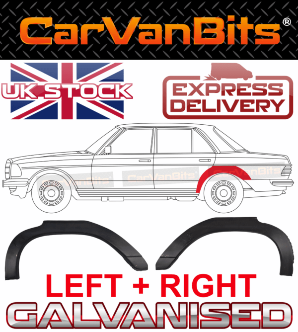 For Mercedes Benz W114 W115 4d 68 77 Rear Wheel Arch Repair Wing Panel Pair 375184972681