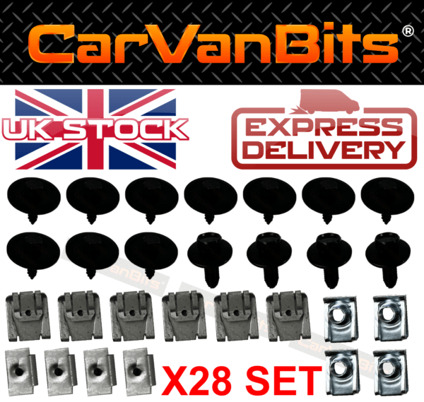 For Mercedes C Class W203 Undertray Under Engine Cover Clip Kit Fixing Clips 375525229821