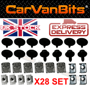 For Mercedes E Class W211 Undertray Under Engine Cover Clip Kit Fixing Clips 375525231381