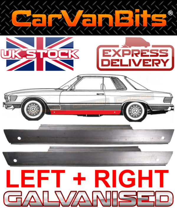 For Mercedes Slc R107 Coupe 71 89 Full Sill Repair Body Rust Outer Panel Pair 374444112861