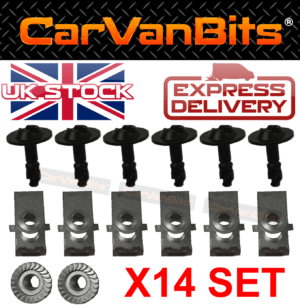 For Mercedes Vito W639 03 14 Under Engine Gearbox Cover Clip Fixing Clips Kit 375528173101