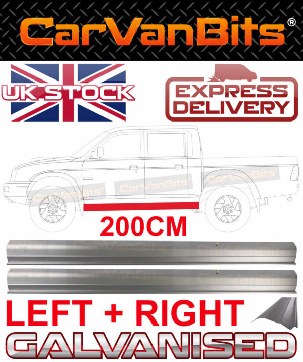 For Mitsubishi L 200 L200 24 Door 96 05 Sill Repair Body Panel Lower Pair 374945431241